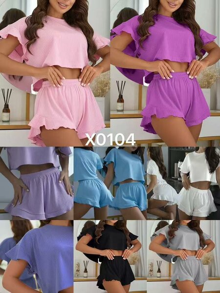 Ensemble pyjama court pour femme