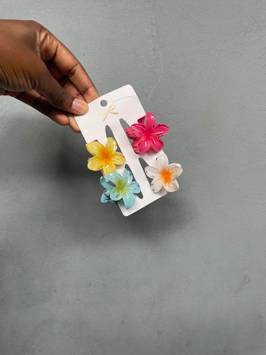 Pinces à Cheveux Fleurs Colorées