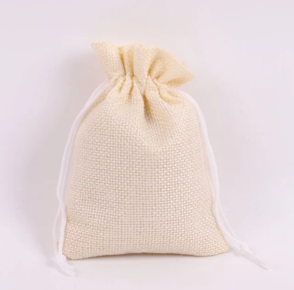 Grand sac en jute beige