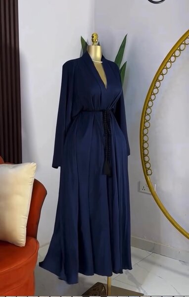 Elegant Navy Maxi Dress