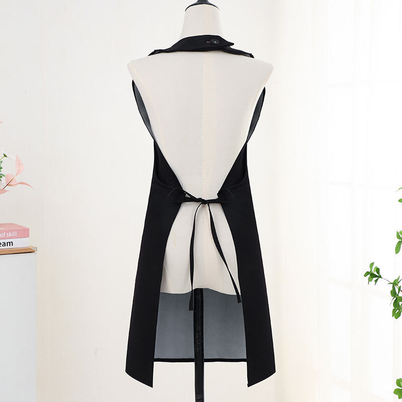 Tablier élégant noir et rouge