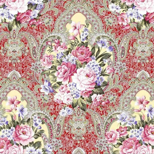 3,2,1 (6 Seater) DIGITAL PRINTED SOFA COVERS BOUQUET