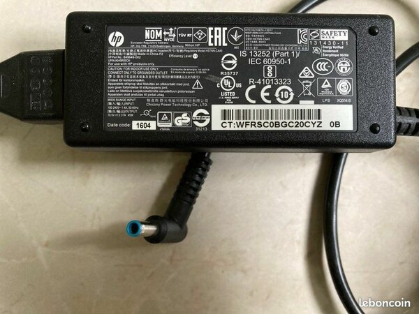 Chargeur HP pour ordinateur portable