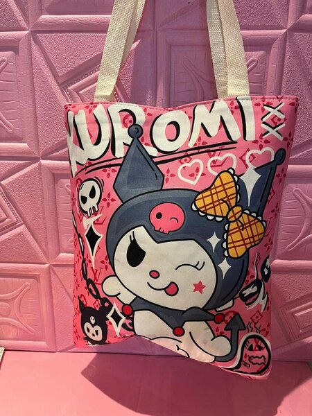 Sac cabas Kuromi rose mignon