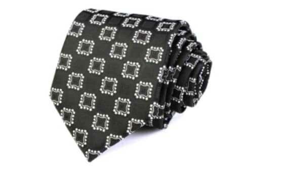 Cravate élégante à motifsBlanc