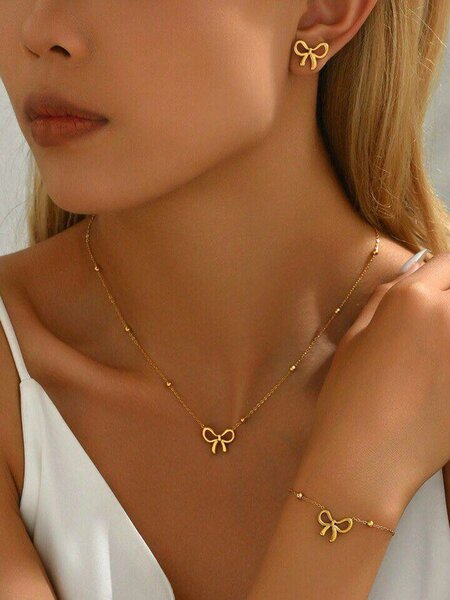 Parure Bijoux en Or Noeud