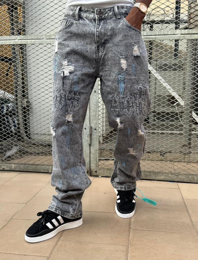 Jeans déchirés tendance homme