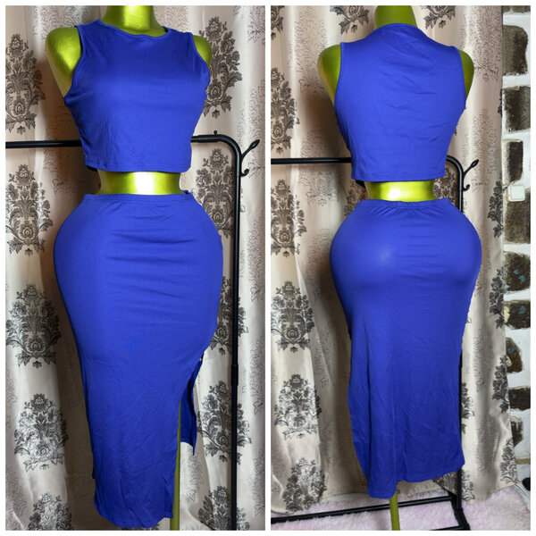 Ensemble bleu deux pièces