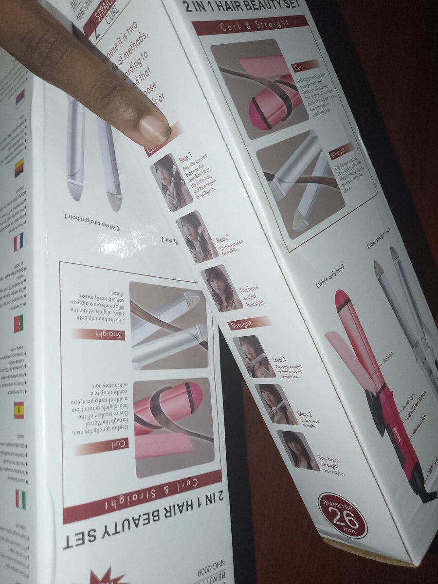 Fer à Lisser et Boucler 2-en-1