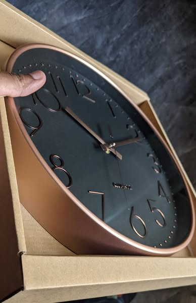 black gold frame wall clocks 