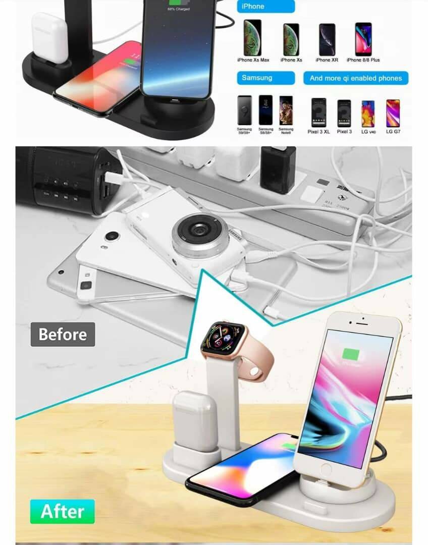 Chargeur sans fil 6 en 1