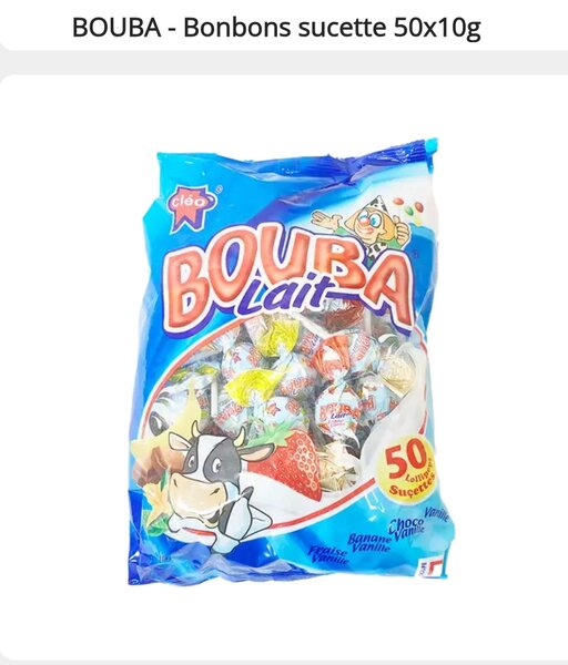 Bonbons sucette au lait