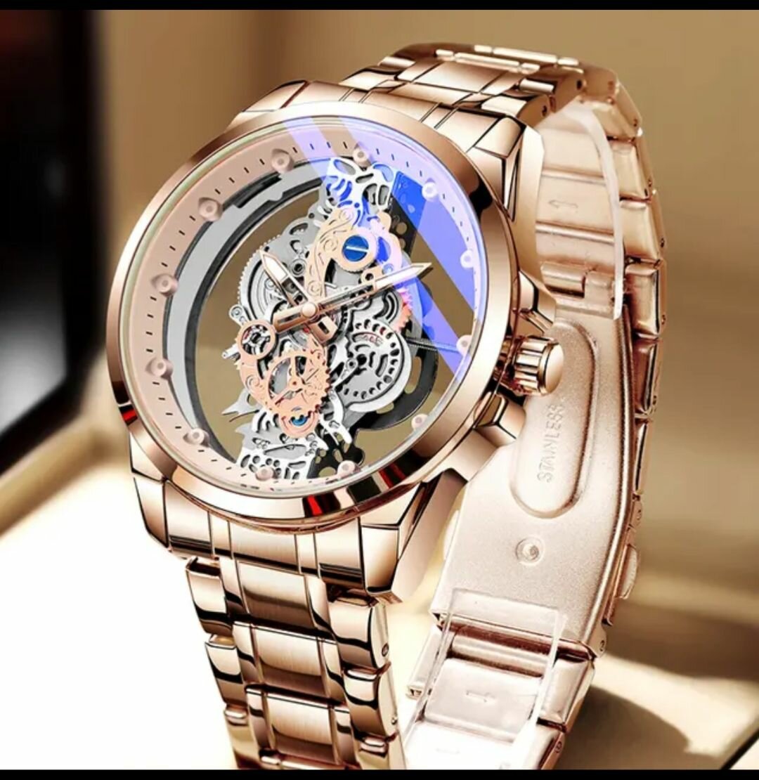 Montre squelette luxe homme