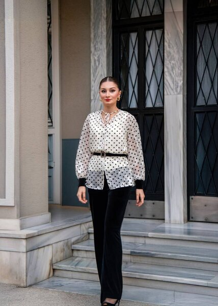 Двойка велюр креп шифон