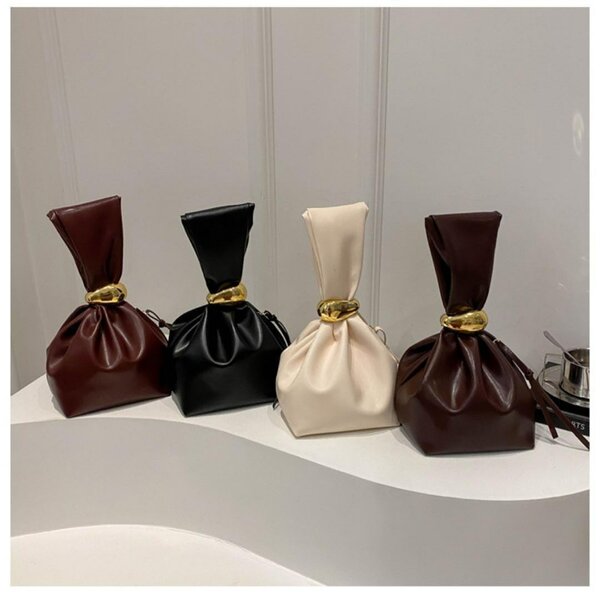 Sac en cuir élégant noeud