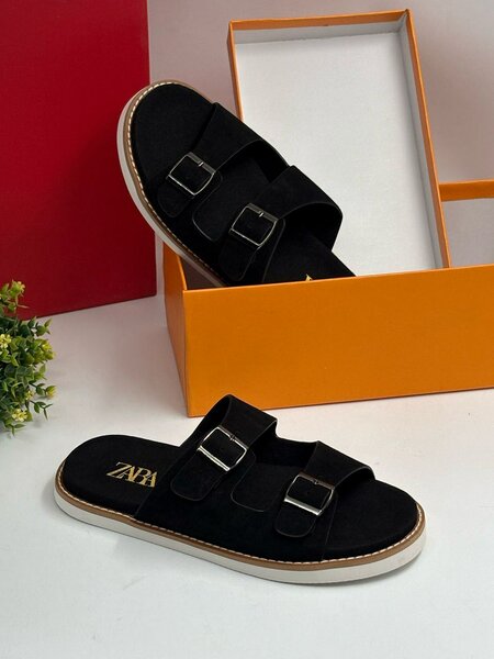 Quality Zara Black Slippers