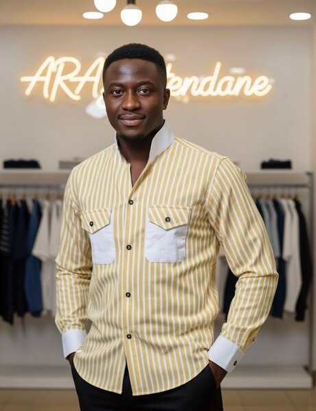 Chemise rayée pour hommes