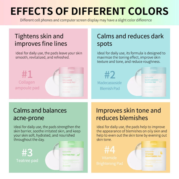 Pads de cotons vitaminDakrain