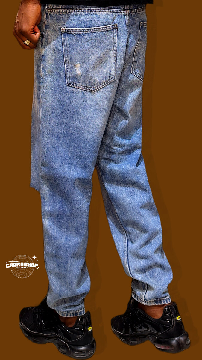 Jean décontracté déchiré homme