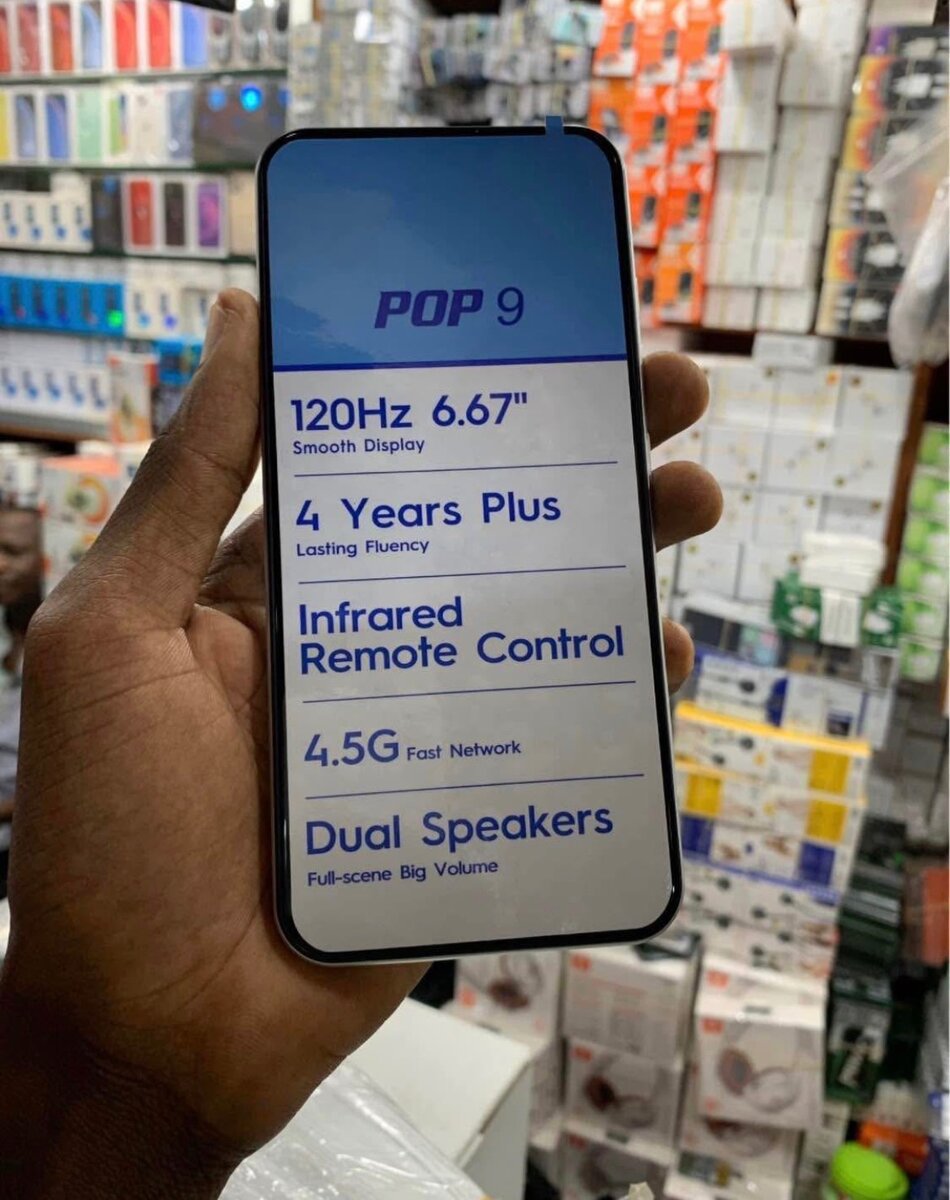 Smartphone POP 9 4.5G 128GB