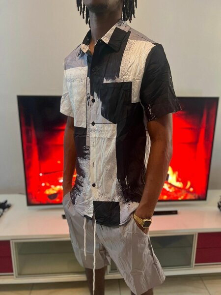 Chemise homme noir et blanc