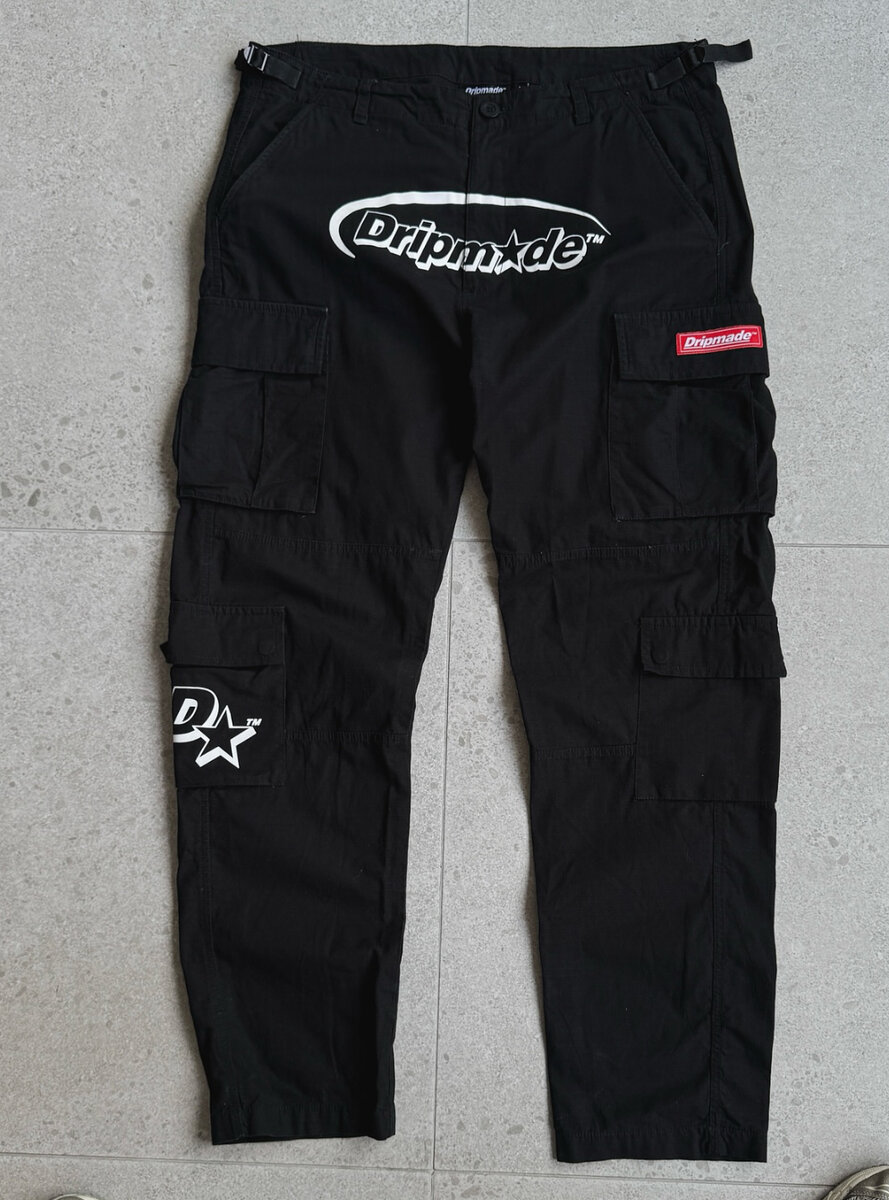 Pantalon cargo noir tendance