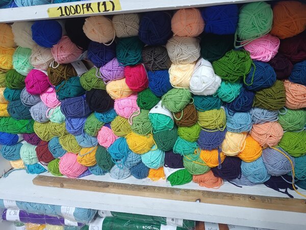 Laine colorée pour tricot