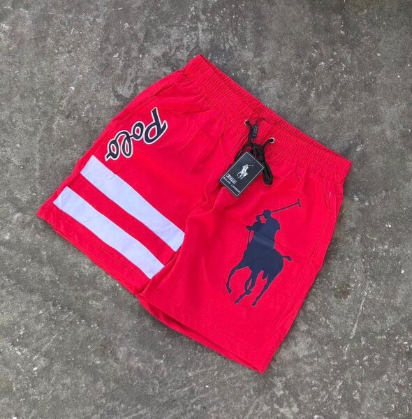 Shorts de bain rouge Polo