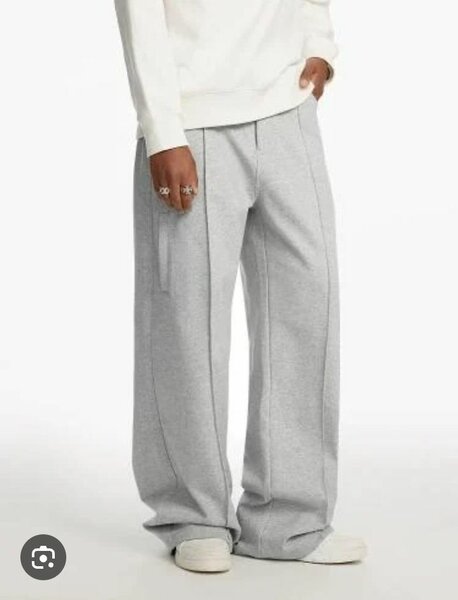 Pantalon sarouel gris confortable