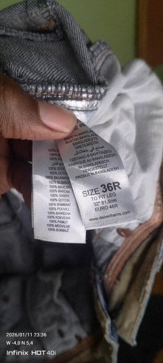 Jeans homme bleu taille 36R