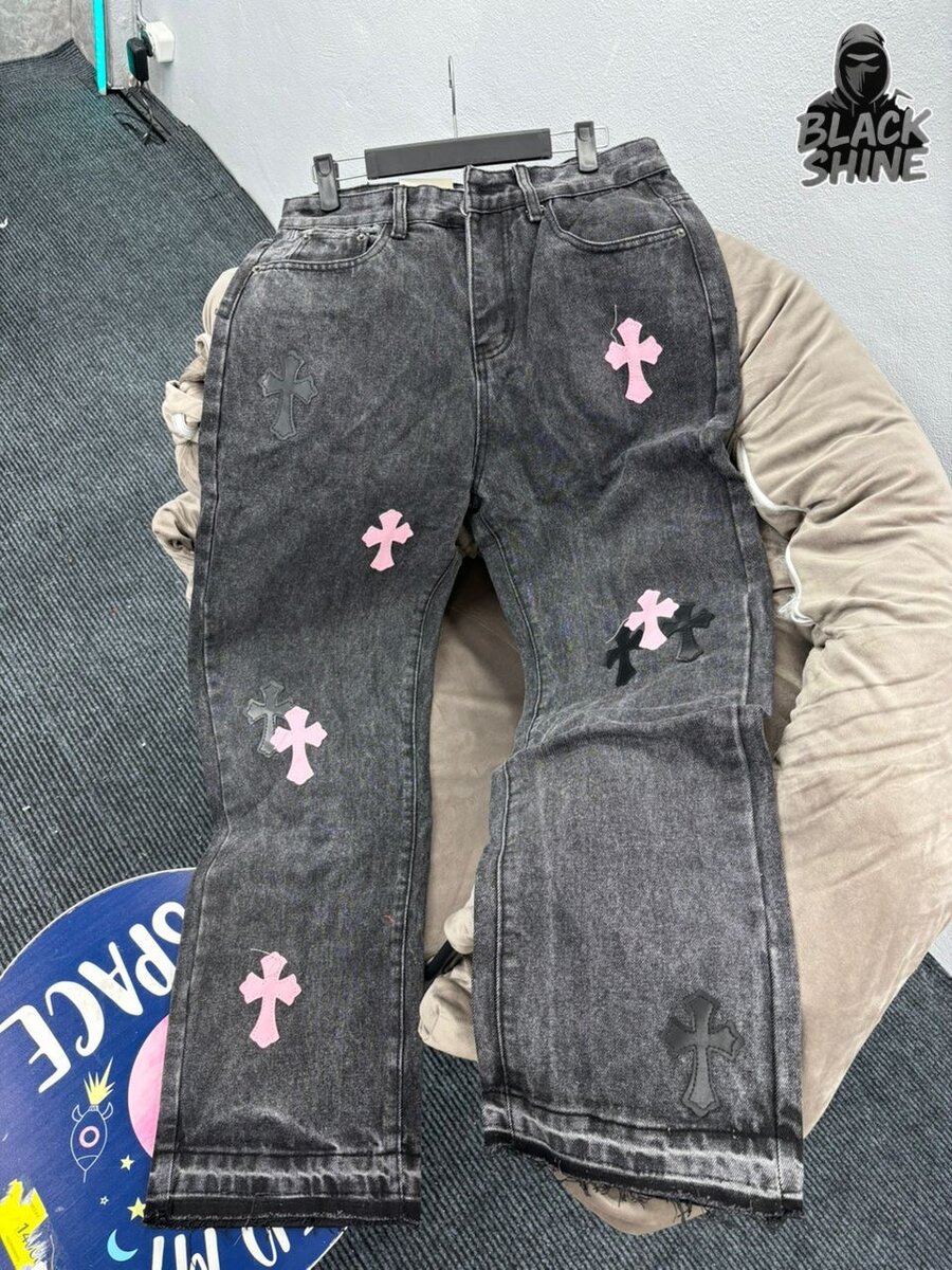 Jeans vintage croix unisex