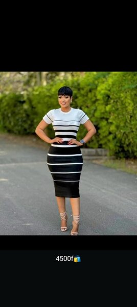 Robe rayée élégante