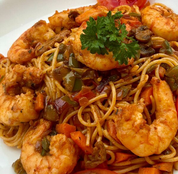 Spaghettaux crevettes épicées