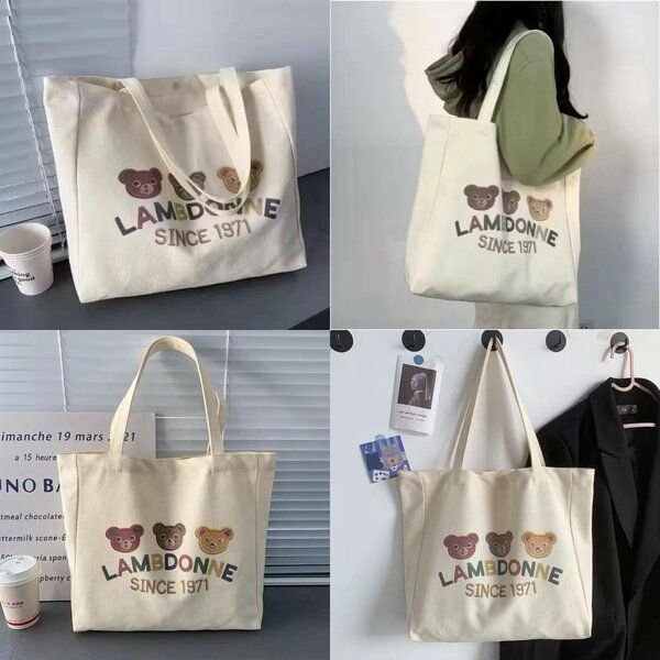 Sac cabas en toile imprimé