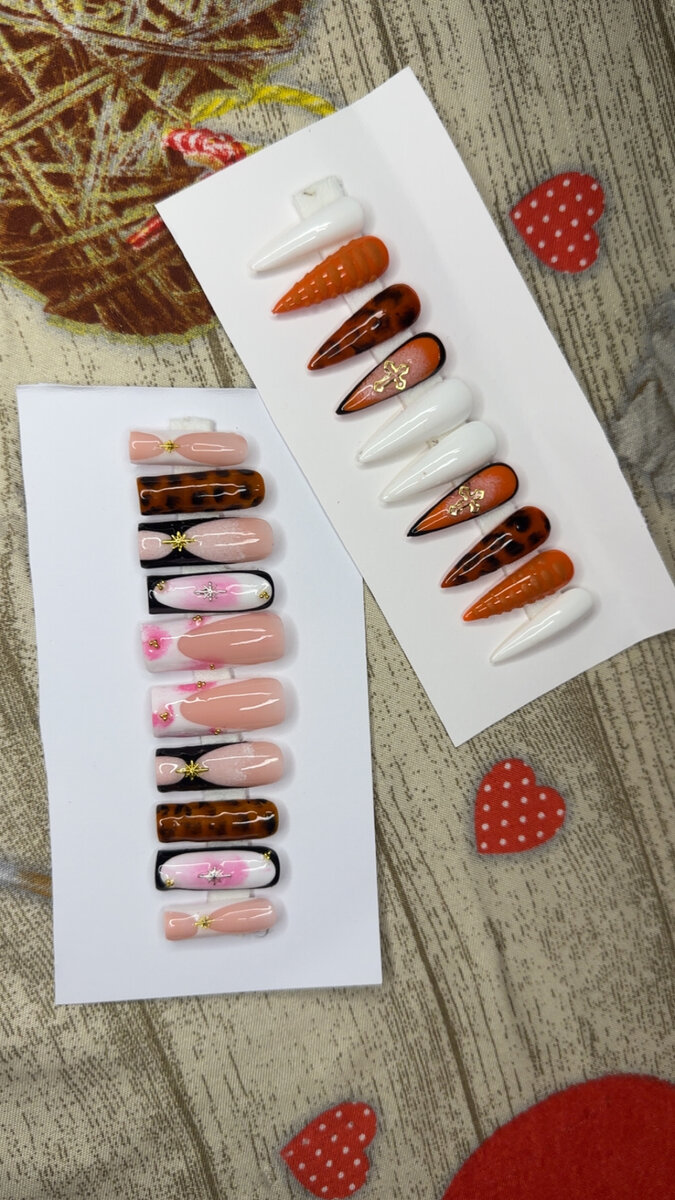 Ongles Press-On Colorés Élégants