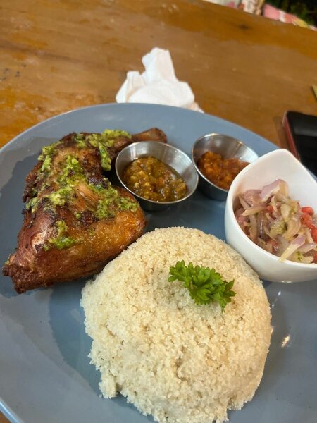 Poulet frit aux  épices