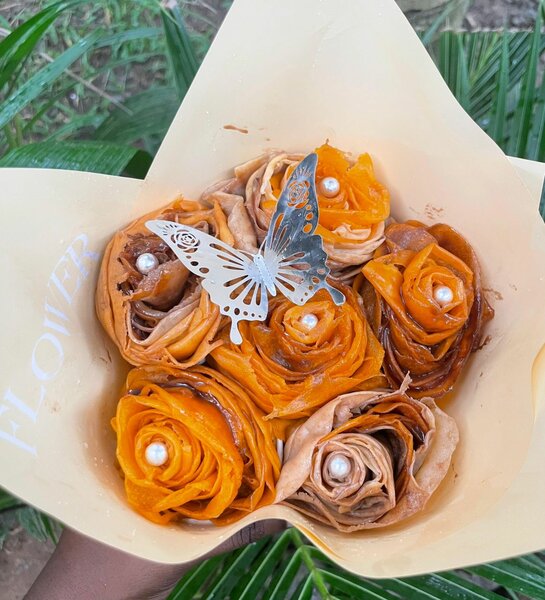 Bouquet de Fleurs en crêpes
