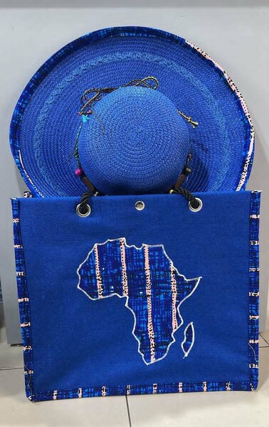 Ensemble Sac et Chapeau Africain