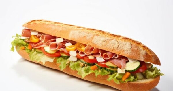 Sandwich fromage et charcuteri