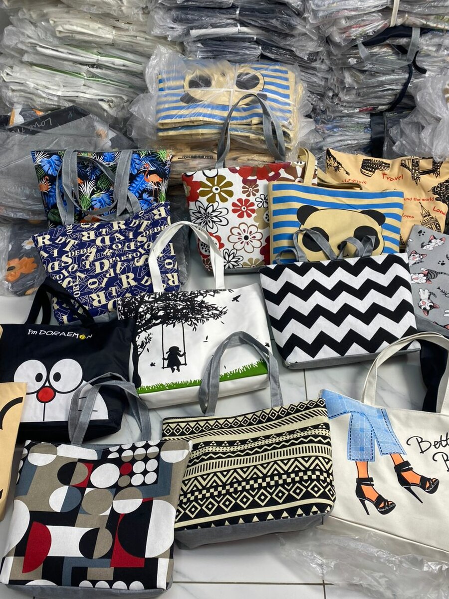 Sacs fourre-tout imprimés colorés