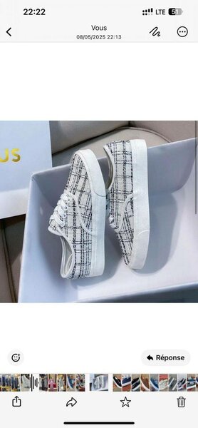 Baskets à carreaux tendance