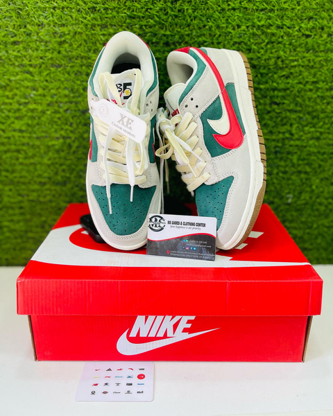 Chaussure Jordan 1 dunk vert rouge