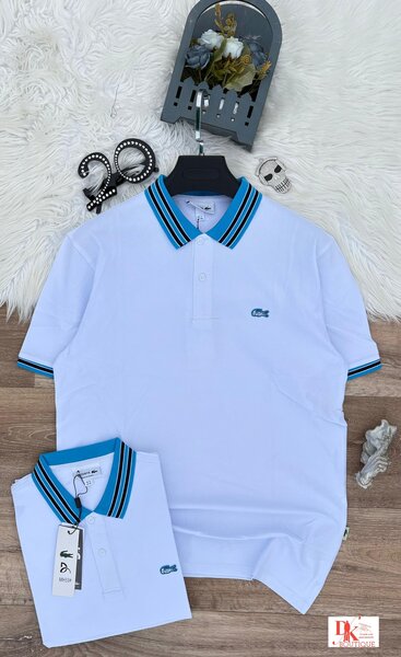 Polo Lacoste Blanc Homme