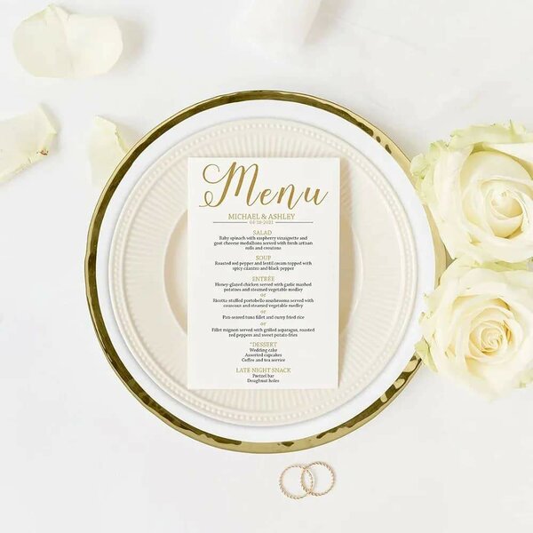 Verre Clair Doré Bord Assiettes de présentation, Lot de 4,