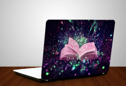 Glowing Book Laptop Back Skin Sticker- Laptop Back Skin-Laptop Skin Vinyl Sticker Decal, 13 13.3 14.6 15 15.4 15.6 inch Laptop Skin Sticker Cover For All Laptops