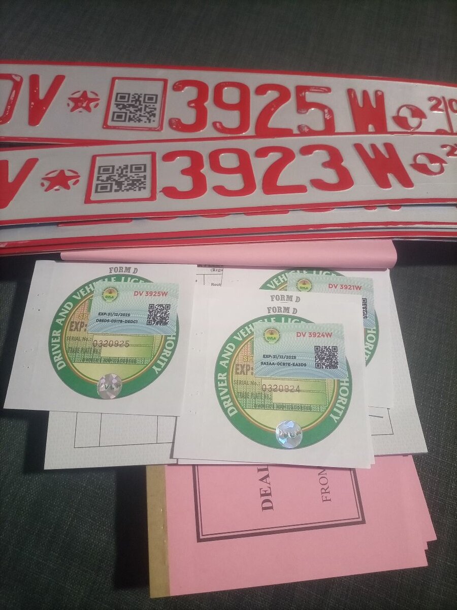 DV Plate With 1 Year Insurance