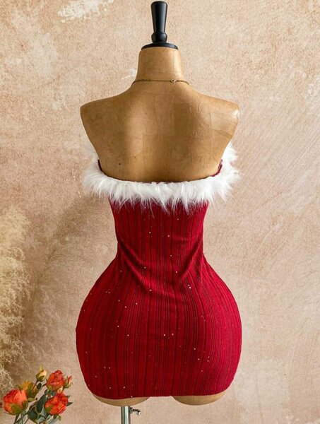 Robe Noël Rouge Glamour