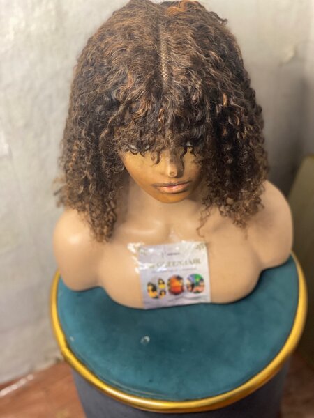 12inches curl closure fringe