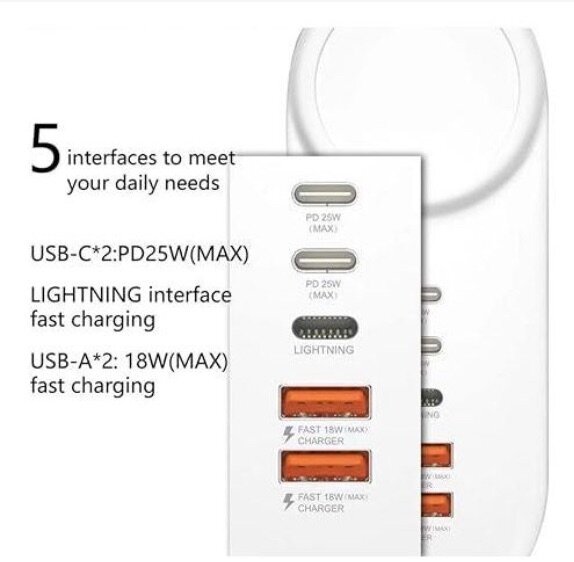 5 Ports Socket Travel Adapter