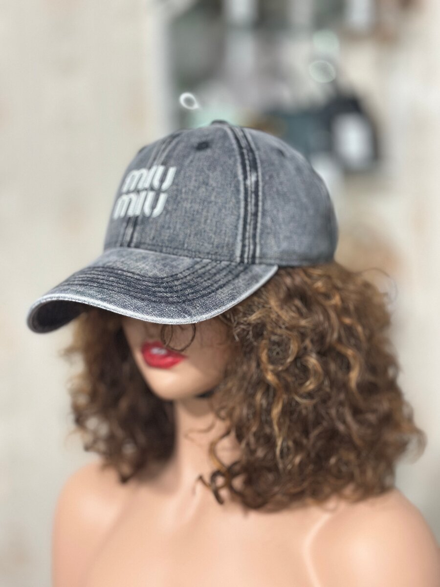Casquette en denim Miu Miu